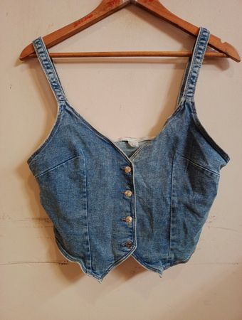 H&M Denim Crop Top