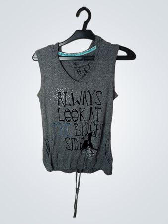 Blind Date 'Always Look at the Bright Side' Ärmelloser Hoodie
