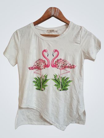 G66 Grasstar 12 White Flamingo T-Shirt