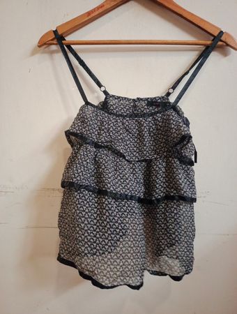 LUX Rüschendetail Floral Print Cami Top