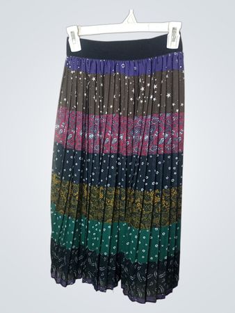 Faltiger Patchwork Maxi-Rock