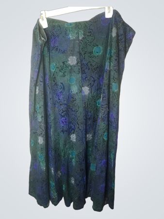 Langer Rock mit Blumenmuster