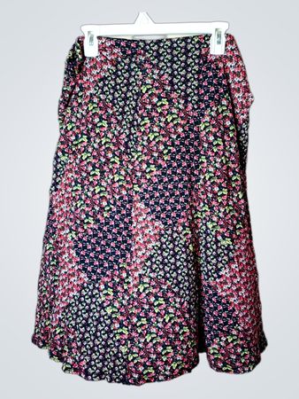 Blumenmuster Midi-Rock