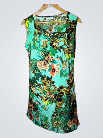 Etimamazine Ärmelloses Blumenmuster-Kleid