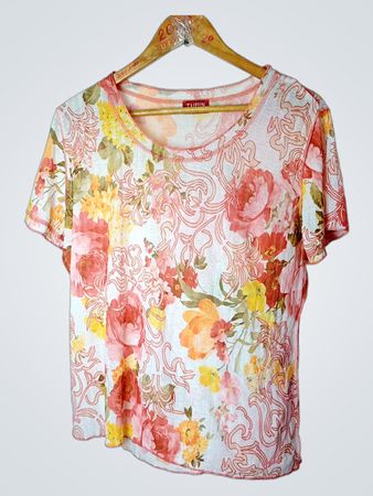 TAIFUN COLLECTION Floral Print T-Shirt
