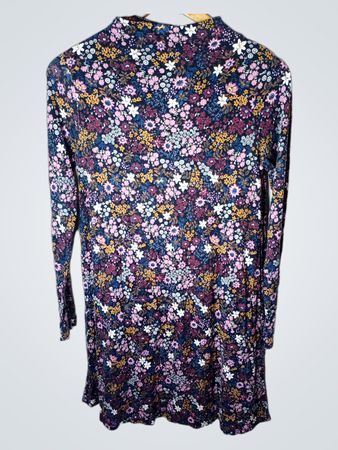 Blumendruck Langarmkleid
