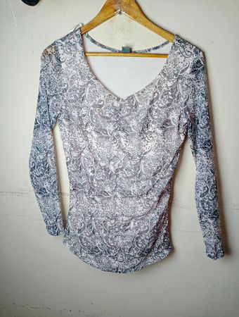 S.Oliver Premium Langarm-Mesh-Top