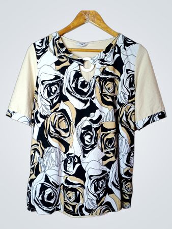 Jotex Trendy Style Damen Oberteil mit Rosenmuster Größe M