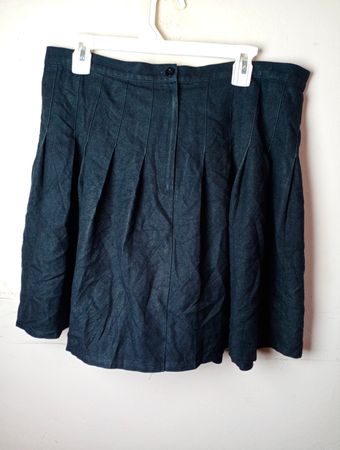 Faltenrock aus Denim