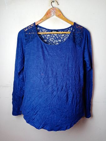 Etam Blue Lace Langarmoberteil