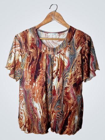 THK-Royal Damen Abstract Print Top
