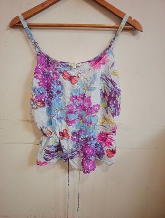 Spirit Floral Butterfly Print Cami Top