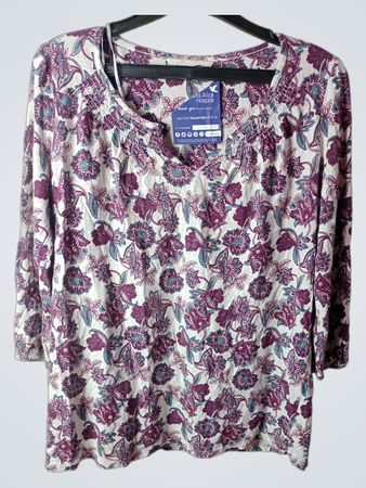 Blumenmuster Oberteil