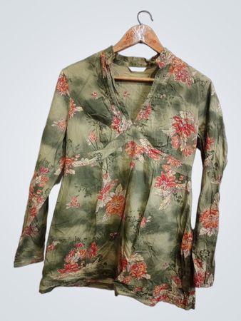 Promod Floral Print Long Sleeve Tunic