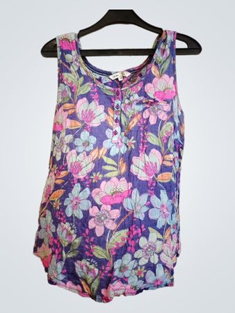 Fat Face Blumenmuster ärmelloses Top