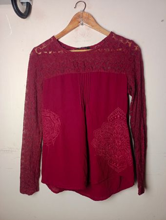 Desigual Langarmspitzenoberteil