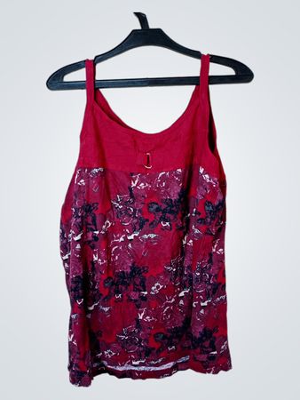 CECIL Rotes Blumendruck-Top
