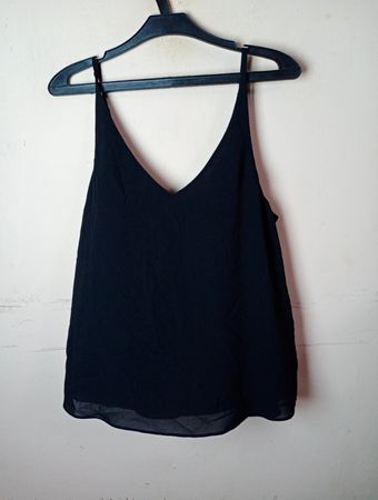 TOPSHOP Schwarzes Cami-Top