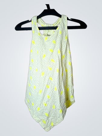 YIGGA Gelbes Polka Dot Tanktop