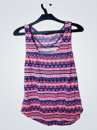Janina Damen ärmelloses Tanktop mit geometrischem Druck