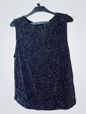 Schwarzes Ärmelloses Top