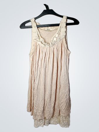 Voyelles Lace Trim Slip Dress