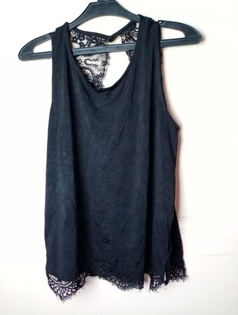 Pimkie Schwarzes Spitzenbesatz Cami Top