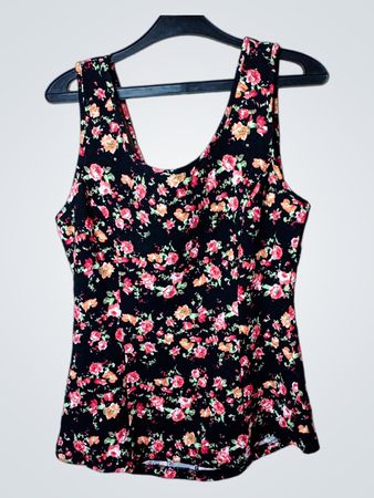 Blind Date Damen Floral Ärmelloses Top