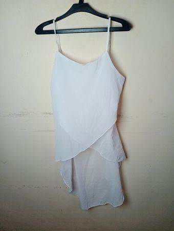 Weiße Chiffon-Camisole