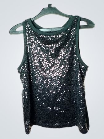 Esmara Schwarzes Pailletten-Top