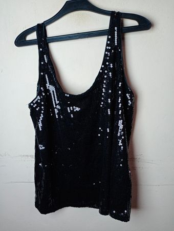 H&M Pailletten-Trägershirt