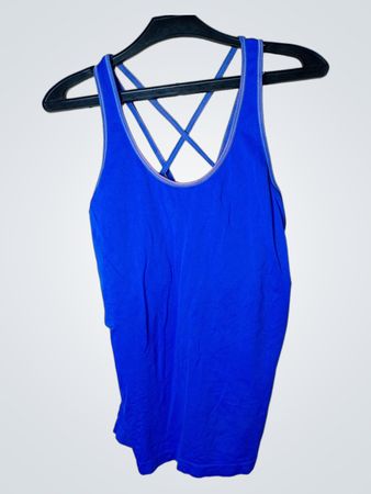 H&M Sport Royal Blue Athletic Tank Top