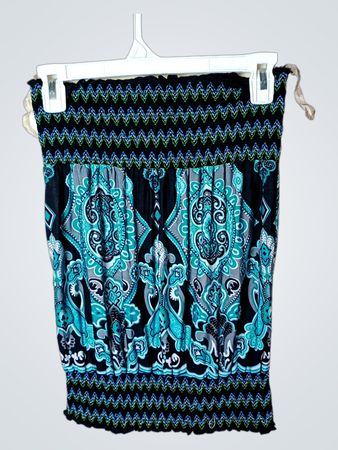 Trägersloses Tube-Top mit Paisleymuster