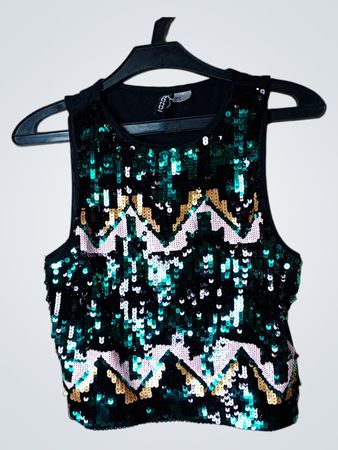 H&M Divided Paillettentop