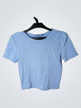 Zaba Baby Blue Cropped T-Shirt