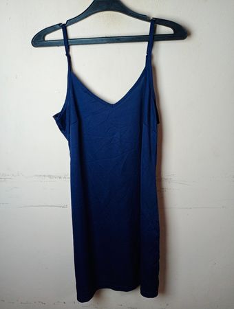 Blaues Slipkleid