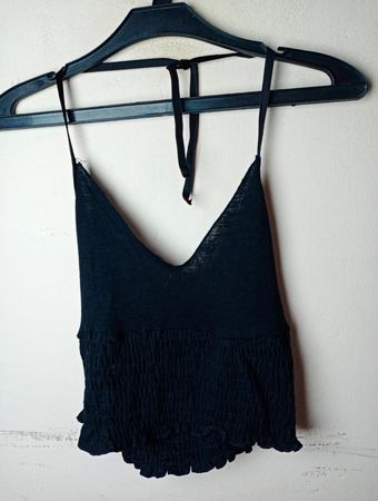 Soul Black Smocked Halter Top