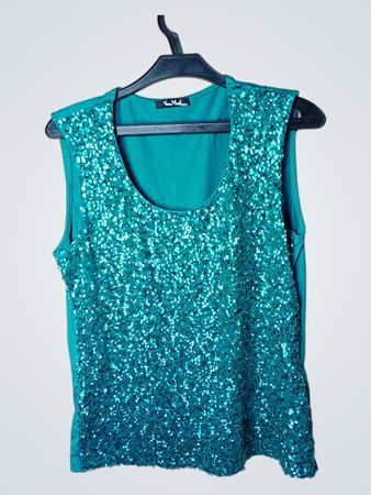 Vera Mont Pailletten-Ärmelloses Top