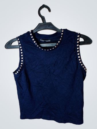 Zara/Trafaluc/Herbst-Winter-Kollektion Ärmelloses Top mit Nieten