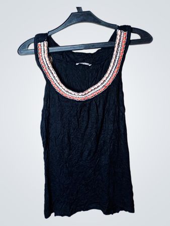 Orsay Schwarzes Perlen-Top