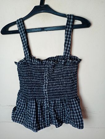 Forever 21 Gingham Smocked Cami Top