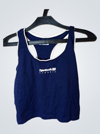 Reebok Classic Navy Blue Racerback Tank Top