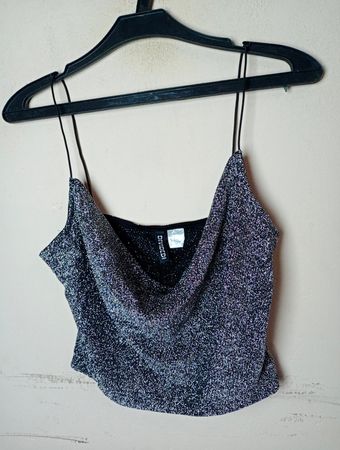 H&M Divided Glitzerndes Cami-Top