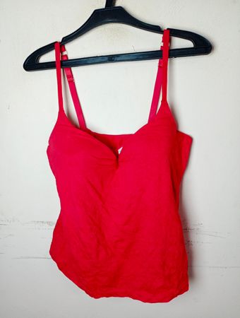 BLUE MOTION Rotes Tanktop mit Sonnenmotif