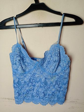 Amisu Blue Lace Cami Top