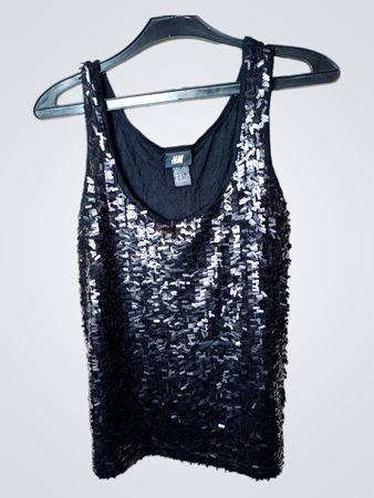 H&M Pailletten-Top
