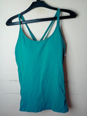 Teal Tanktop mit trägerfreiem Rücken