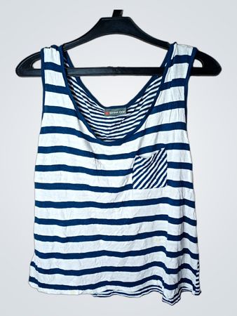 Street One gestreiftes Tanktop mit Tasche