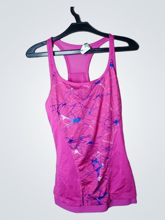 Rosa Tanktop mit abstraktem Druck