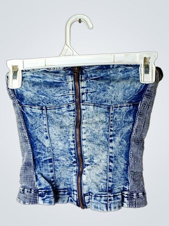 Blind Date Casual Denim Korsett-Top